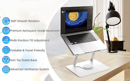 Metal Laptop Rotatory Stand
