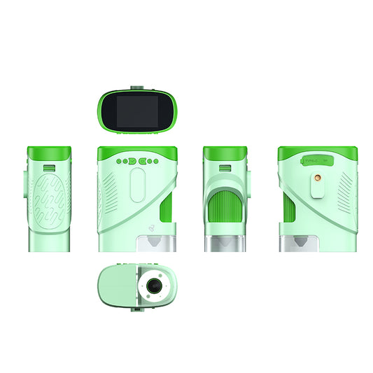 Portable 2-inch IPS Screen 2MP 1000X Zoom Outdoor Educational Plastic XV-70 Nature Exploration Kids Microscope & Telescope Toy