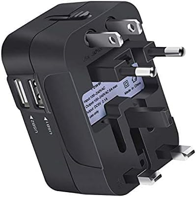 Universal All-in-one Travel Socket Adapter, 3.5 x 2 x 2 inches