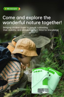 Portable 2-inch IPS Screen 2MP 1000X Zoom Outdoor Educational Plastic XV-70 Nature Exploration Kids Microscope & Telescope Toy