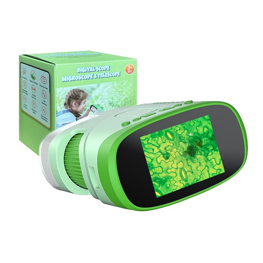 Portable 2-inch IPS Screen 2MP 1000X Zoom Outdoor Educational Plastic XV-70 Nature Exploration Kids Microscope & Telescope Toy